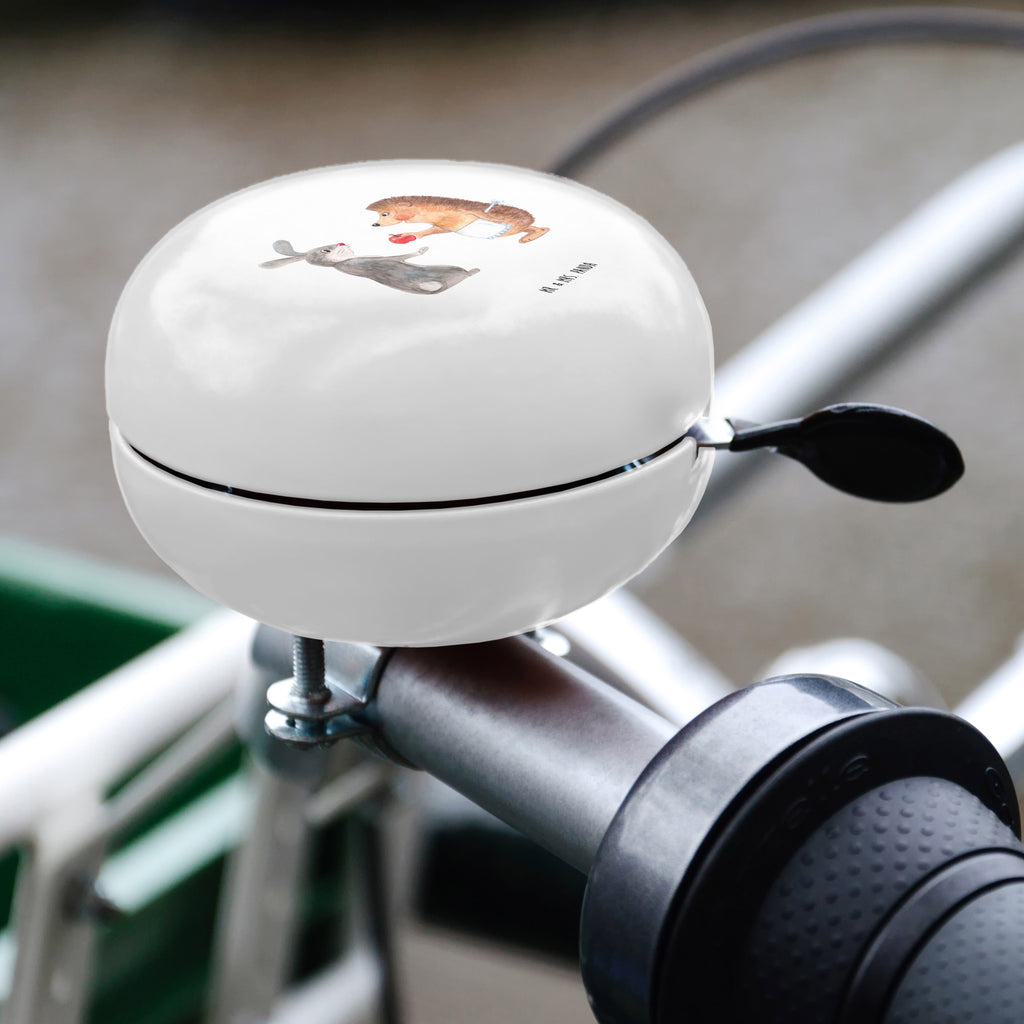 XL Fahrradklingel Liebe ist nie ohne Schmerz Igel und Hase, Igel, Hase, Liebe Spruch, Liebeskummer Geschenk, Herzschmerz, Trösten, Trennungsschmerz, Spruch romantisch Fahrradklingel, Fahrradglocke, Fahrrad, Mountainbike, Lenker, Laut, Motiv, Klang  süße Tiermotive, gute Laune, lustige Sprüche, Tiere