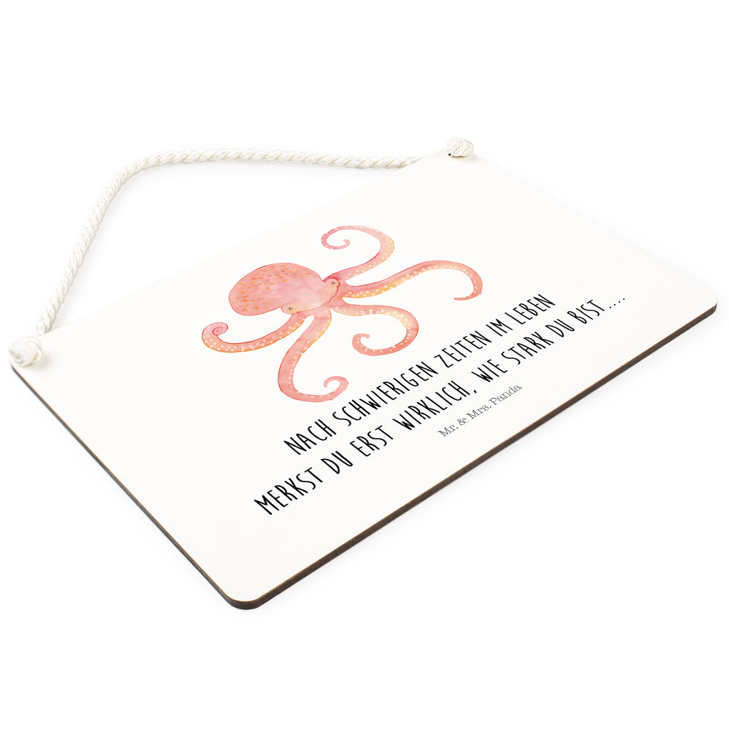 Deko Schild Tintenfisch Meer, Meerestier, Krake, Tintenfisch, Arme, Wasser, Ozean Schild, Türschild, Holzschild, Wandschild, Wanddeko  süße Tiermotive, gute Laune, lustige Sprüche, Tiere