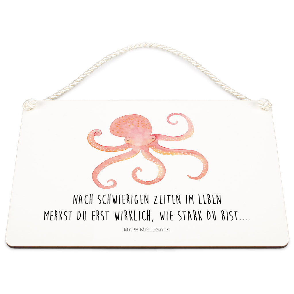 Deko Schild Tintenfisch Meer, Meerestier, Krake, Tintenfisch, Arme, Wasser, Ozean Schild, Türschild, Holzschild, Wandschild, Wanddeko  süße Tiermotive, gute Laune, lustige Sprüche, Tiere