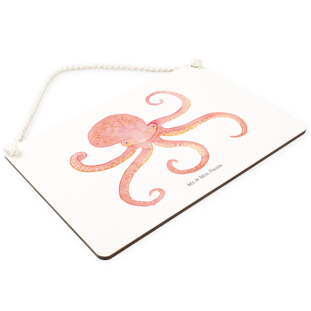 Deko Schild Tintenfisch Meer, Meerestier, Krake, Tintenfisch, Arme, Wasser, Ozean Schild, Türschild, Holzschild, Wandschild, Wanddeko  süße Tiermotive, gute Laune, lustige Sprüche, Tiere