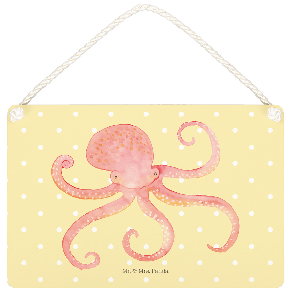 Deko Schild Tintenfisch Meer, Meerestier, Krake, Tintenfisch, Arme, Wasser, Ozean Schild, Türschild, Holzschild, Wandschild, Wanddeko  süße Tiermotive, gute Laune, lustige Sprüche, Tiere