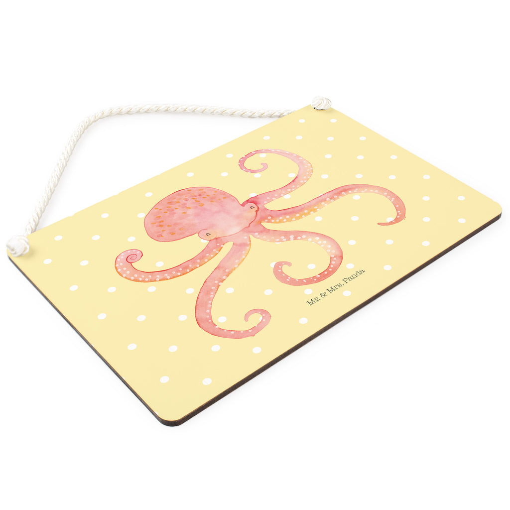 Deko Schild Tintenfisch Meer, Meerestier, Krake, Tintenfisch, Arme, Wasser, Ozean Schild, Türschild, Holzschild, Wandschild, Wanddeko  süße Tiermotive, gute Laune, lustige Sprüche, Tiere