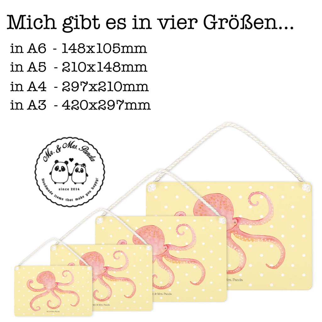Deko Schild Tintenfisch Meer, Meerestier, Krake, Tintenfisch, Arme, Wasser, Ozean Schild, Türschild, Holzschild, Wandschild, Wanddeko  süße Tiermotive, gute Laune, lustige Sprüche, Tiere