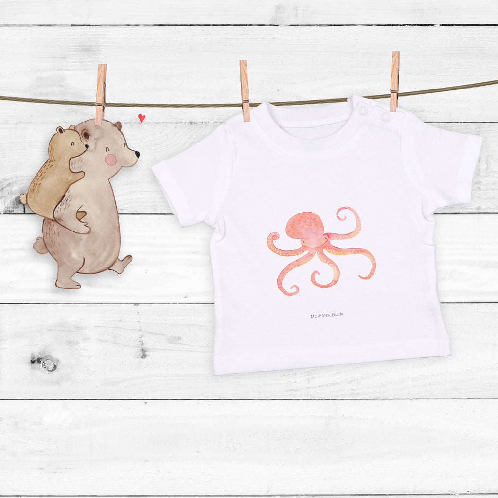 Baby T-Shirt Tintenfisch Meer, Meerestier, Krake, Tintenfisch, Arme, Wasser, Ozean Mädchen,Jungen,Unisex,Motiv,Baby T-Shirt,Kurzarm  süße Tiermotive, gute Laune, lustige Sprüche, Tiere