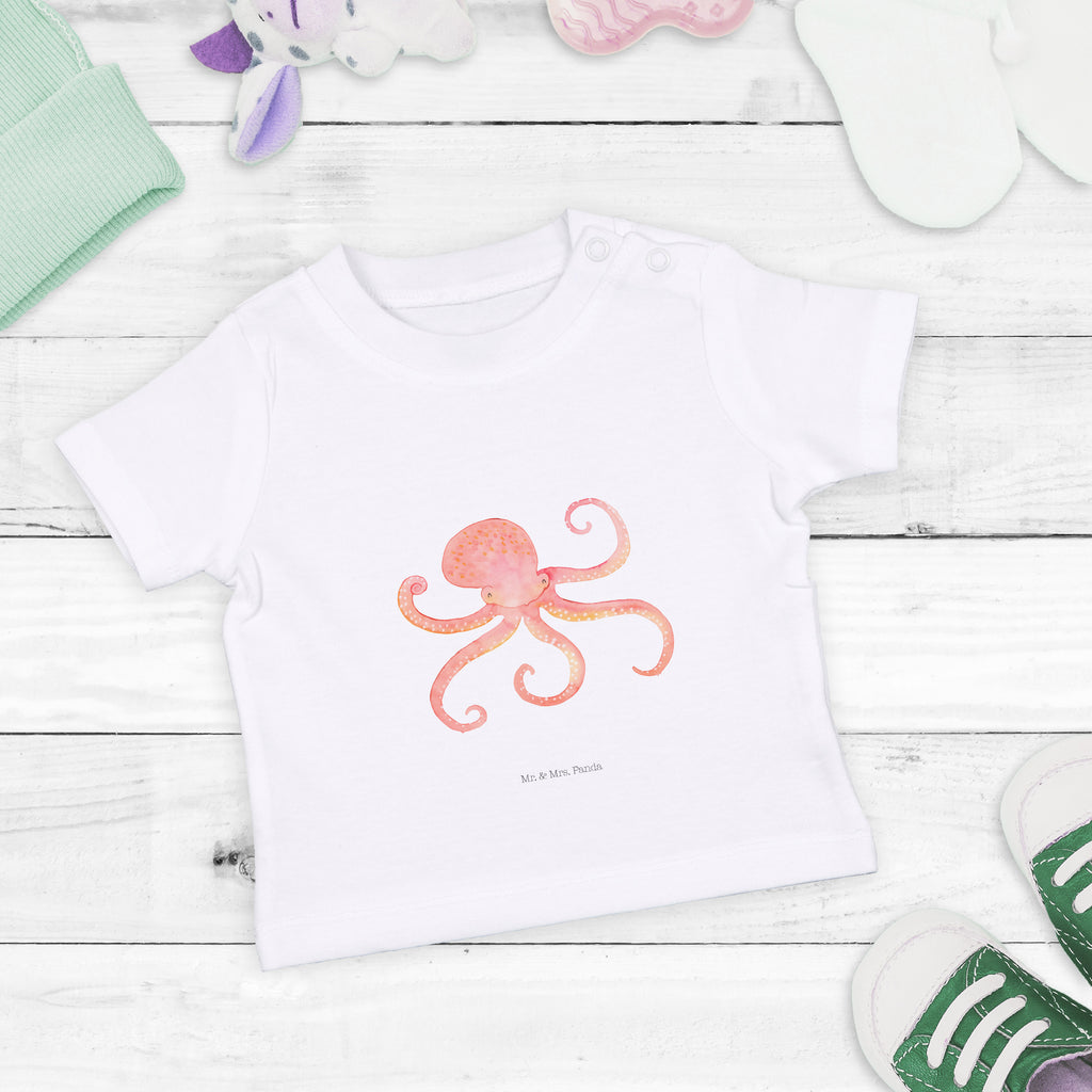 Baby T-Shirt Tintenfisch Meer, Meerestier, Krake, Tintenfisch, Arme, Wasser, Ozean Mädchen,Jungen,Unisex,Motiv,Baby T-Shirt,Kurzarm  süße Tiermotive, gute Laune, lustige Sprüche, Tiere