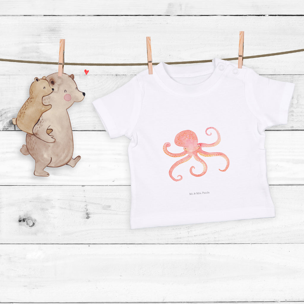 Baby T-Shirt Tintenfisch Meer, Meerestier, Krake, Tintenfisch, Arme, Wasser, Ozean Mädchen,Jungen,Unisex,Motiv,Baby T-Shirt,Kurzarm  süße Tiermotive, gute Laune, lustige Sprüche, Tiere