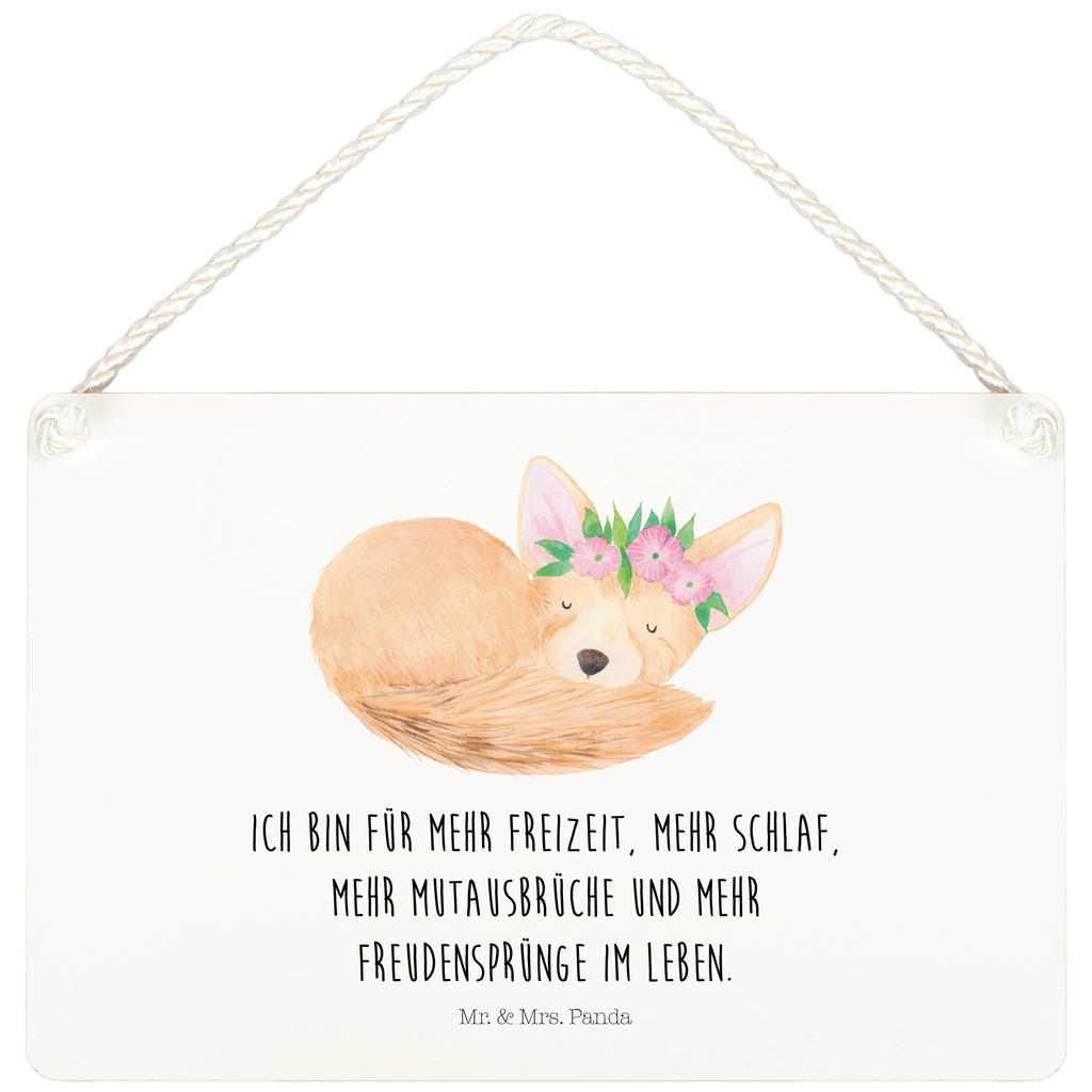Deko Schild Wüstenfuchs Blumenkranz Afrika, Wüste, Wüstenfuchs, Blumen, Blumenkranz, Glücklich,  Schild, Türschild, Holzschild, Wandschild, Wanddeko  Afrika, Wildtiere