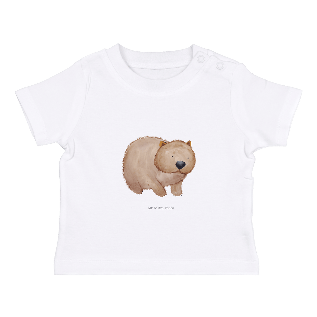 Baby T-Shirt Wombat Wombat, Das Leben ist schön, Motivation, Spruch, Australien, 	 Mädchen, Jungen, Unisex, Motiv ,Baby T-Shirt, Kurzarm, Shirt, Baby  süße Tiermotive, gute Laune, lustige Sprüche, Tiere