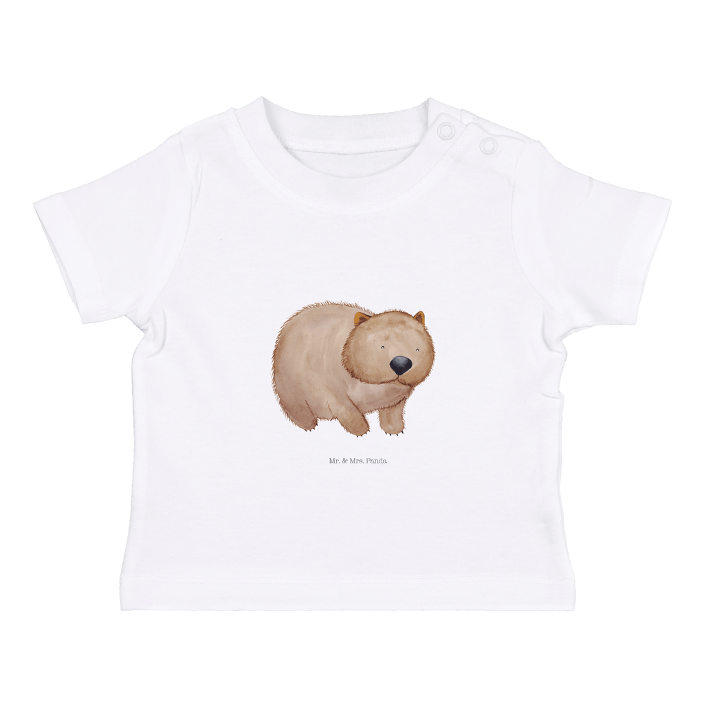 Baby T-Shirt Wombat Wombat, Das Leben ist schön, Motivation, Spruch, Australien, 	 Mädchen, Jungen, Unisex, Motiv ,Baby T-Shirt, Kurzarm, Shirt, Baby  süße Tiermotive, gute Laune, lustige Sprüche, Tiere