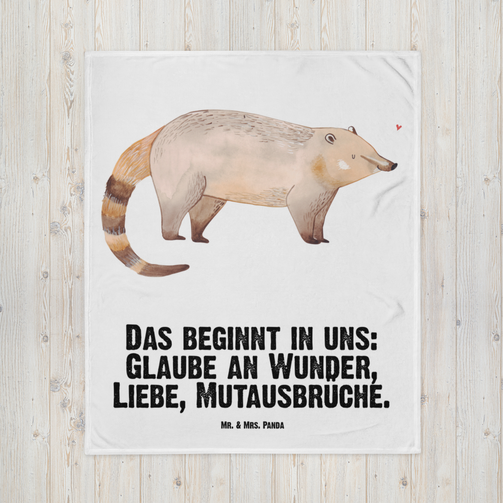 Babydecke Nasenbär Nasenbär, Nasenbären, Rüsselbär, Bär, Babydecke, Babygeschenk, Geschenk Geburt, Babyecke Kuscheldecke, Krabbeldecke  süße Tiermotive, gute Laune, lustige Sprüche, Tiere