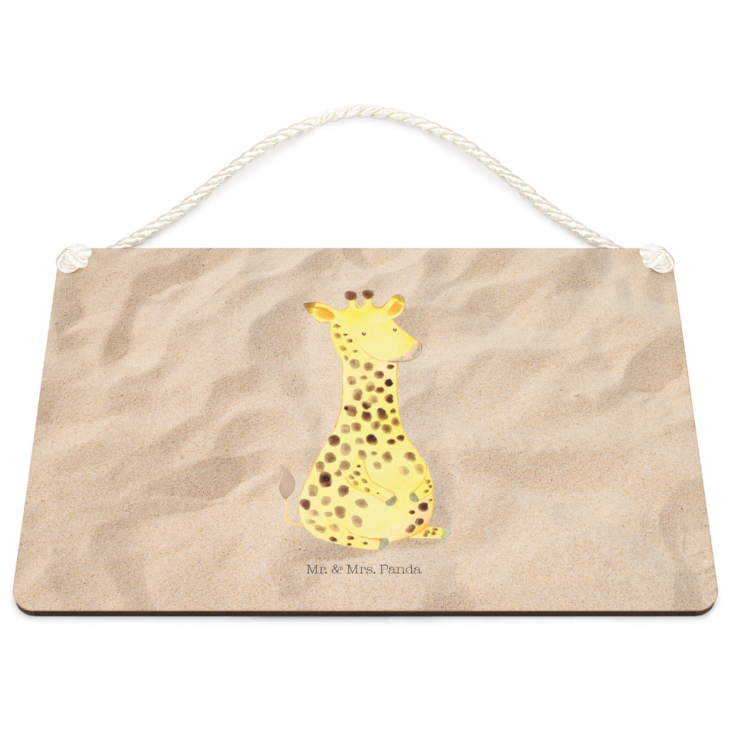 Deko Schild Giraffe Zufrieden Giraffe, Afrika, Zufrieden, Glück, Abenteuer Schild, Türschild, Holzschild, Wandschild, Wanddeko  Afrika, Wildtiere