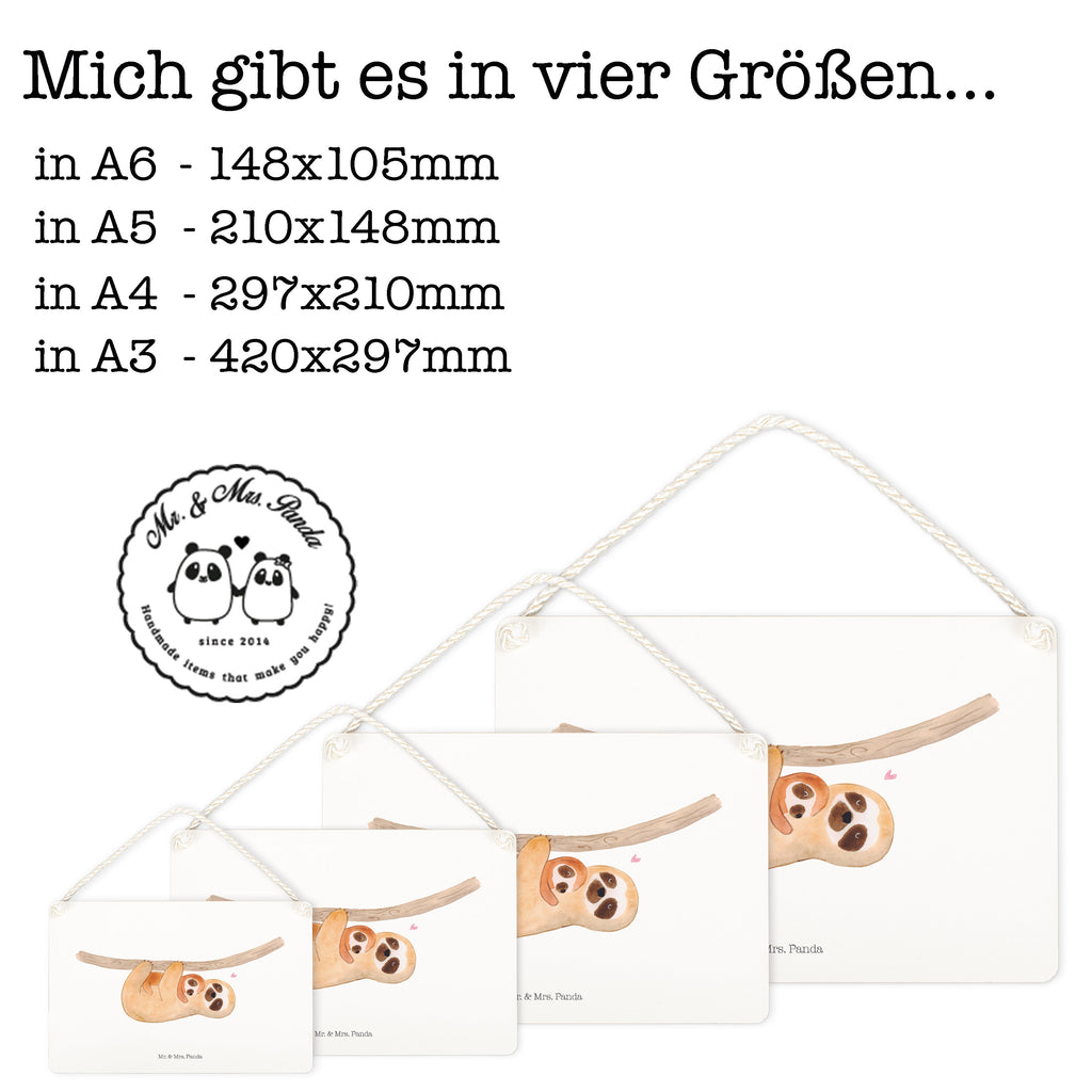 Deko Schild Faultier mit Kind Faultier, Kind, Baby, Liebe, Mutter, Mama, Geburt Schild, Türschild, Holzschild, Wandschild, Wanddeko  Faultier, Faultier Geschenk, Faultier Deko