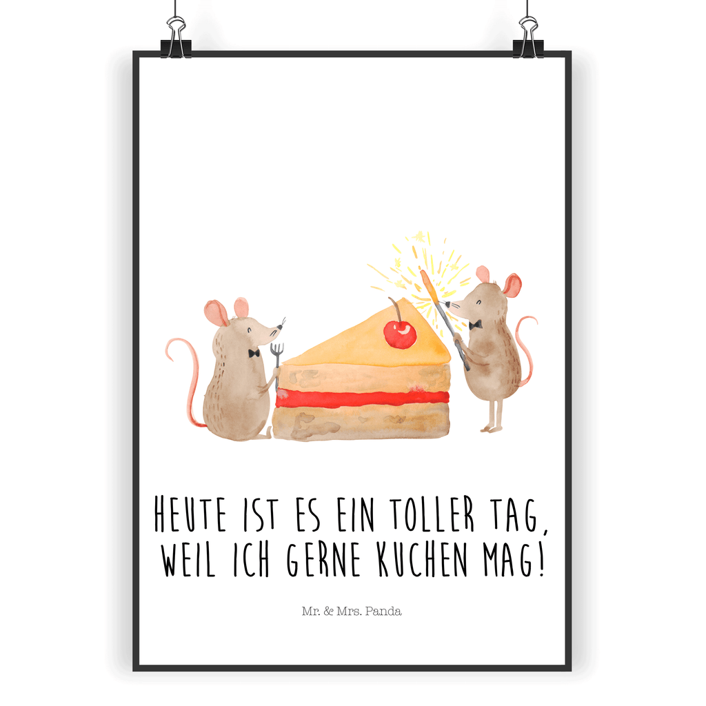 Poster Mäuse Kuchen Poster, Wandposter, Bild, Wanddeko, Küchenposter, Kinderposter, Wanddeko Bild, Raumdekoration, Wanddekoration, Handgemaltes Poster, Mr. & Mrs. Panda Poster, Designposter, Kunstdruck, Posterdruck, Geburtstag, Geburtstagsgeschenk, Geschenk, Kuchen, Maus, Mäuse, Party, Leben, Glück
