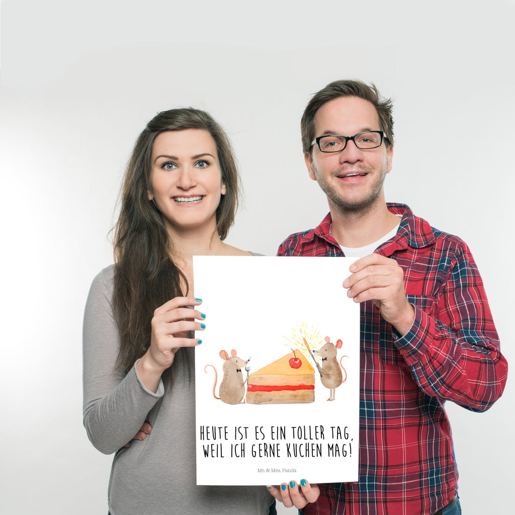 Poster Mäuse Kuchen Poster, Wandposter, Bild, Wanddeko, Küchenposter, Kinderposter, Wanddeko Bild, Raumdekoration, Wanddekoration, Handgemaltes Poster, Mr. & Mrs. Panda Poster, Designposter, Kunstdruck, Posterdruck, Geburtstag, Geburtstagsgeschenk, Geschenk, Kuchen, Maus, Mäuse, Party, Leben, Glück