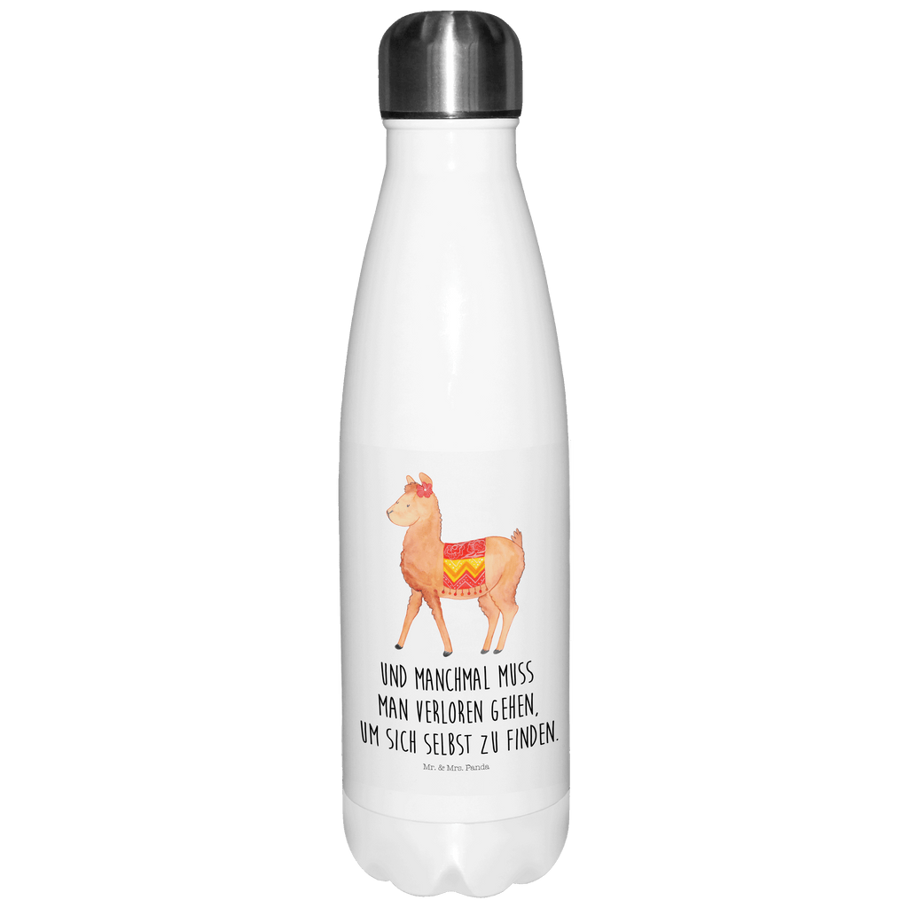 Thermosflasche Alpaka stolz Isolierflasche, Thermoflasche, Trinkflasche, Thermos, Edelstahl, Alpaka, Lama
