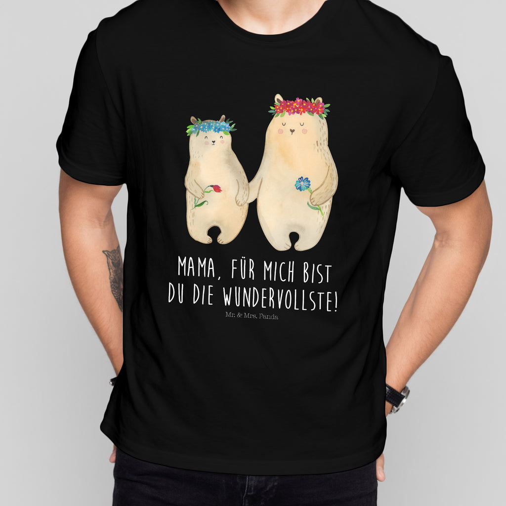 T-Shirt Bären mit Blumenkranz