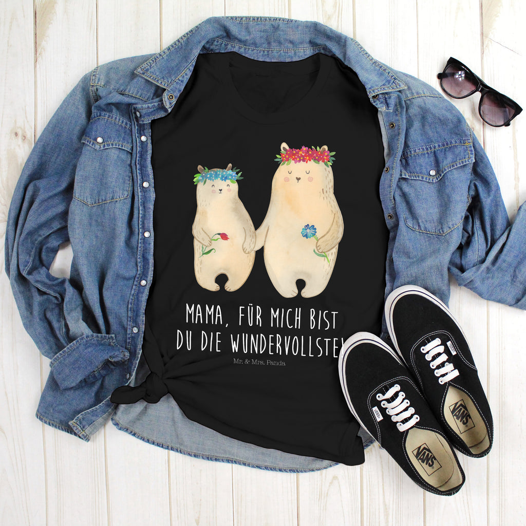 T-Shirt Bären mit Blumenkranz