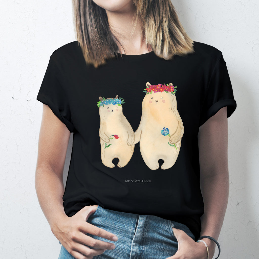T-Shirt Bären mit Blumenkranz