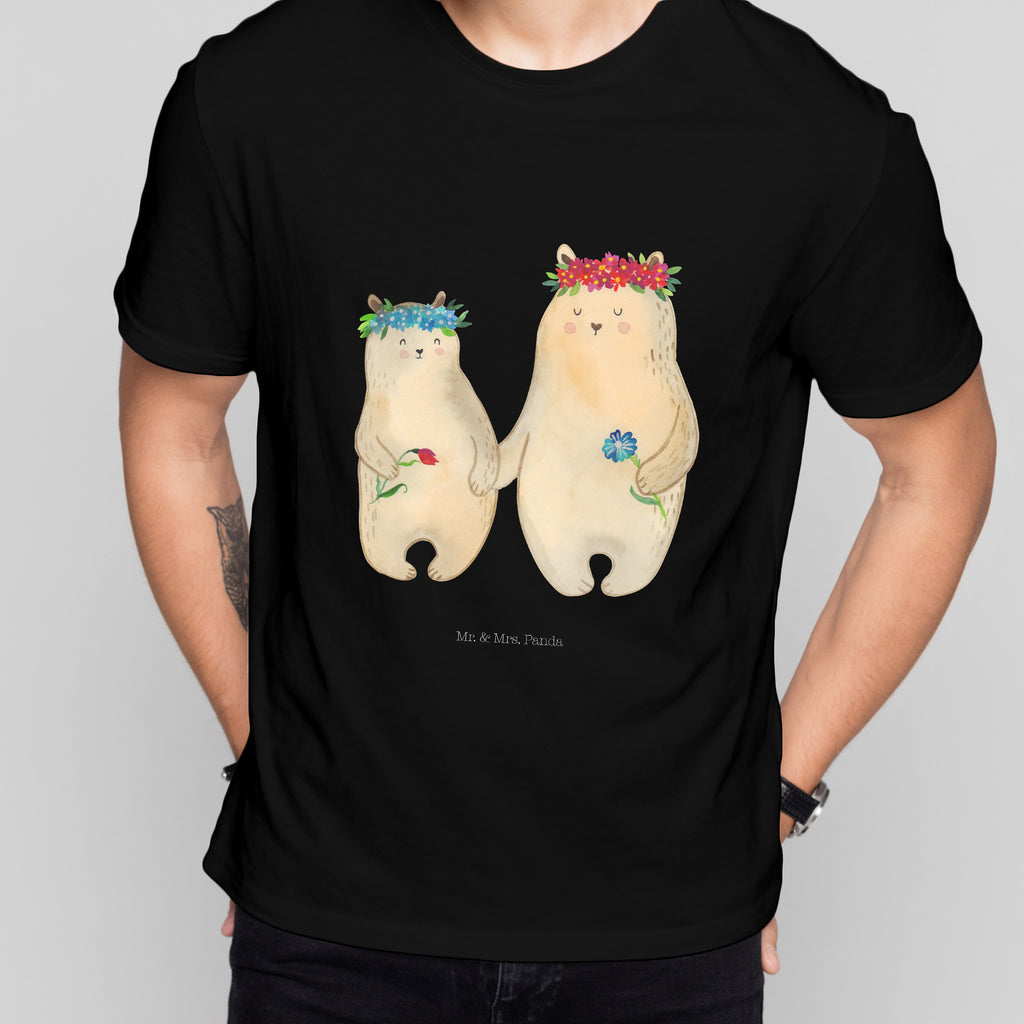 T-Shirt Bären mit Blumenkranz