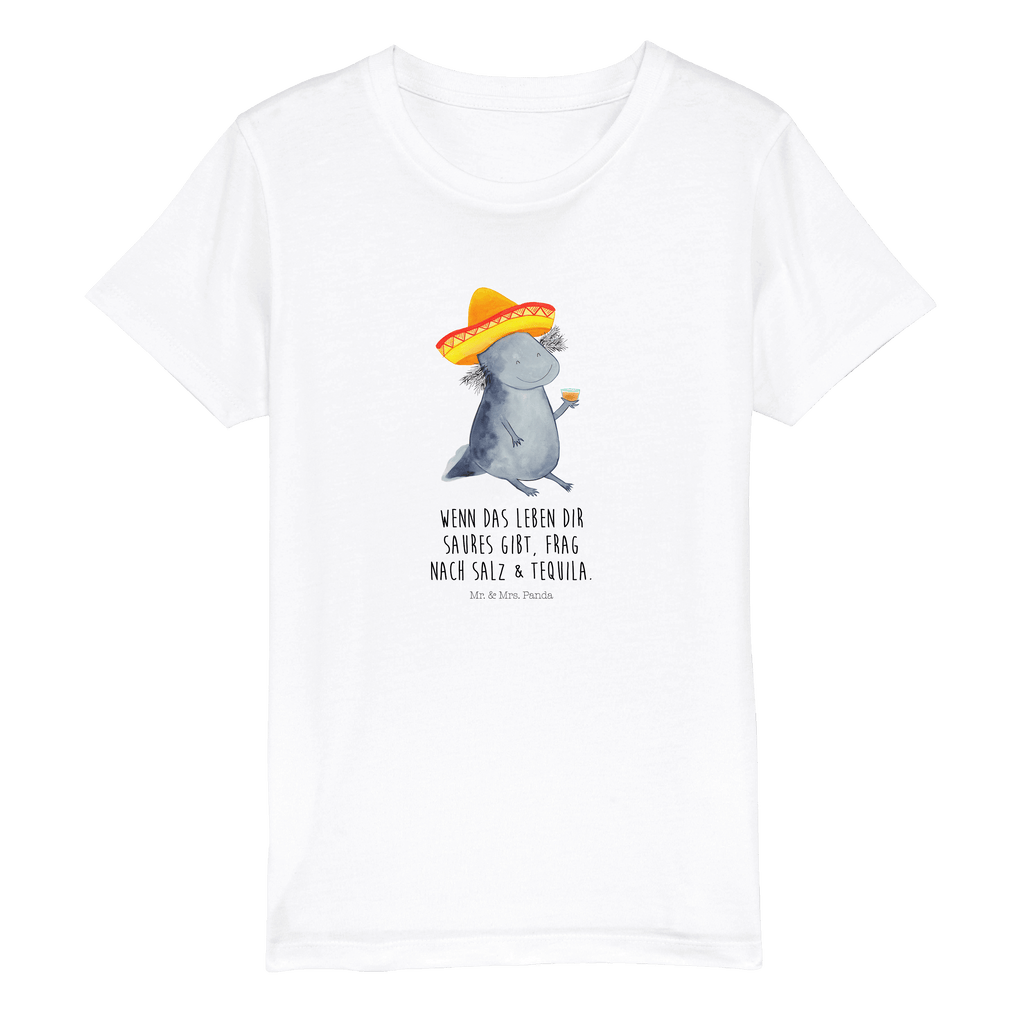 12-14 Jahre Kinder T-Shirt Axolotl Tequila Axolotl, Mexico, Mexiko, Sombrero, Zitrone, Tequila, Motivation, Spruch, Schwanzlurch, Lurch, Lurche, Axolot, Feuerdrache, Feuersalamander   Axolotl, Molch