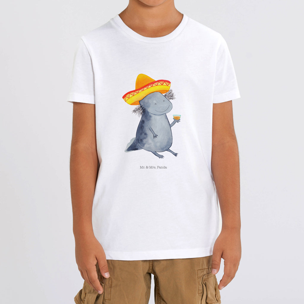 12-14 Jahre Kinder T-Shirt Axolotl Tequila Axolotl, Mexico, Mexiko, Sombrero, Zitrone, Tequila, Motivation, Spruch, Schwanzlurch, Lurch, Lurche, Axolot, Feuerdrache, Feuersalamander   Axolotl, Molch
