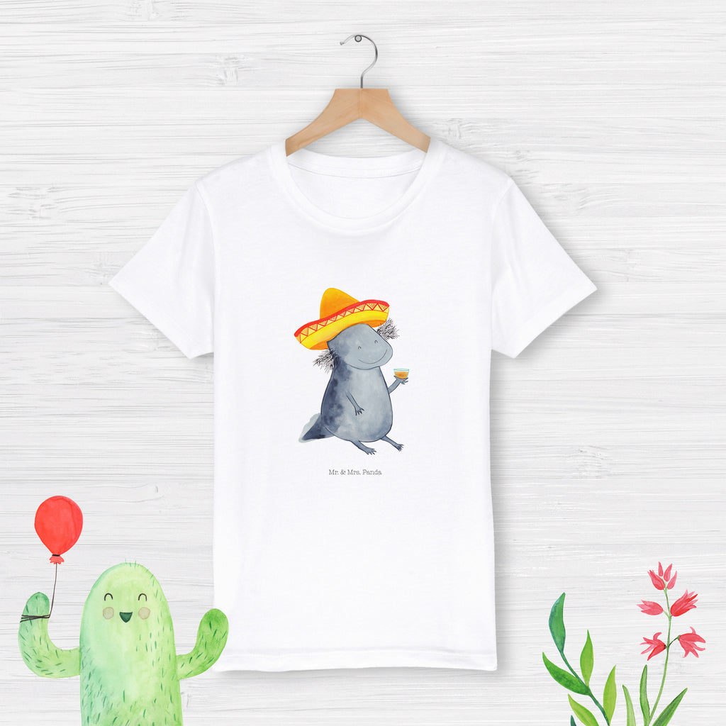 12-14 Jahre Kinder T-Shirt Axolotl Tequila Axolotl, Mexico, Mexiko, Sombrero, Zitrone, Tequila, Motivation, Spruch, Schwanzlurch, Lurch, Lurche, Axolot, Feuerdrache, Feuersalamander   Axolotl, Molch
