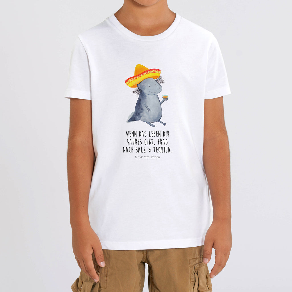 12-14 Jahre Kinder T-Shirt Axolotl Tequila Axolotl, Mexico, Mexiko, Sombrero, Zitrone, Tequila, Motivation, Spruch, Schwanzlurch, Lurch, Lurche, Axolot, Feuerdrache, Feuersalamander   Axolotl, Molch