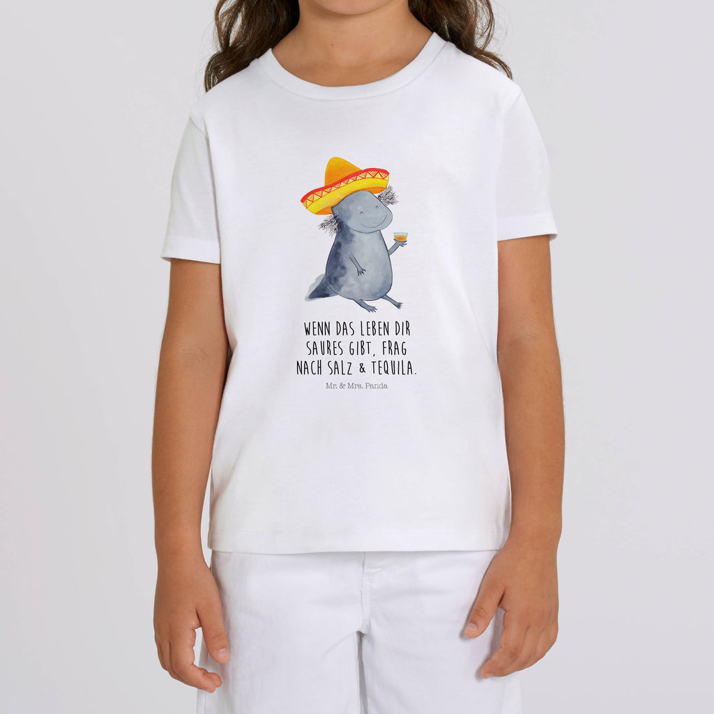 12-14 Jahre Kinder T-Shirt Axolotl Tequila Axolotl, Mexico, Mexiko, Sombrero, Zitrone, Tequila, Motivation, Spruch, Schwanzlurch, Lurch, Lurche, Axolot, Feuerdrache, Feuersalamander   Axolotl, Molch