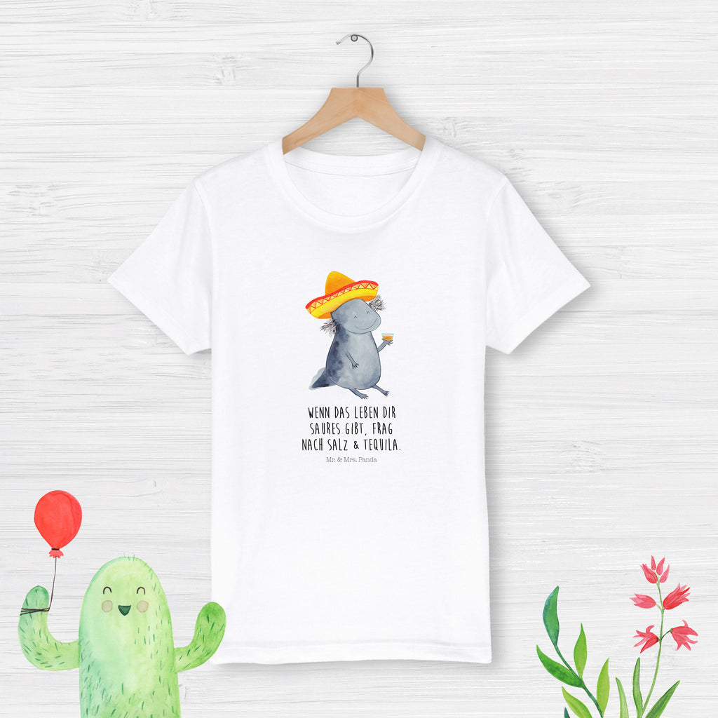 12-14 Jahre Kinder T-Shirt Axolotl Tequila Axolotl, Mexico, Mexiko, Sombrero, Zitrone, Tequila, Motivation, Spruch, Schwanzlurch, Lurch, Lurche, Axolot, Feuerdrache, Feuersalamander   Axolotl, Molch