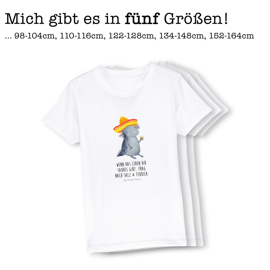 12-14 Jahre Kinder T-Shirt Axolotl Tequila Axolotl, Mexico, Mexiko, Sombrero, Zitrone, Tequila, Motivation, Spruch, Schwanzlurch, Lurch, Lurche, Axolot, Feuerdrache, Feuersalamander   Axolotl, Molch
