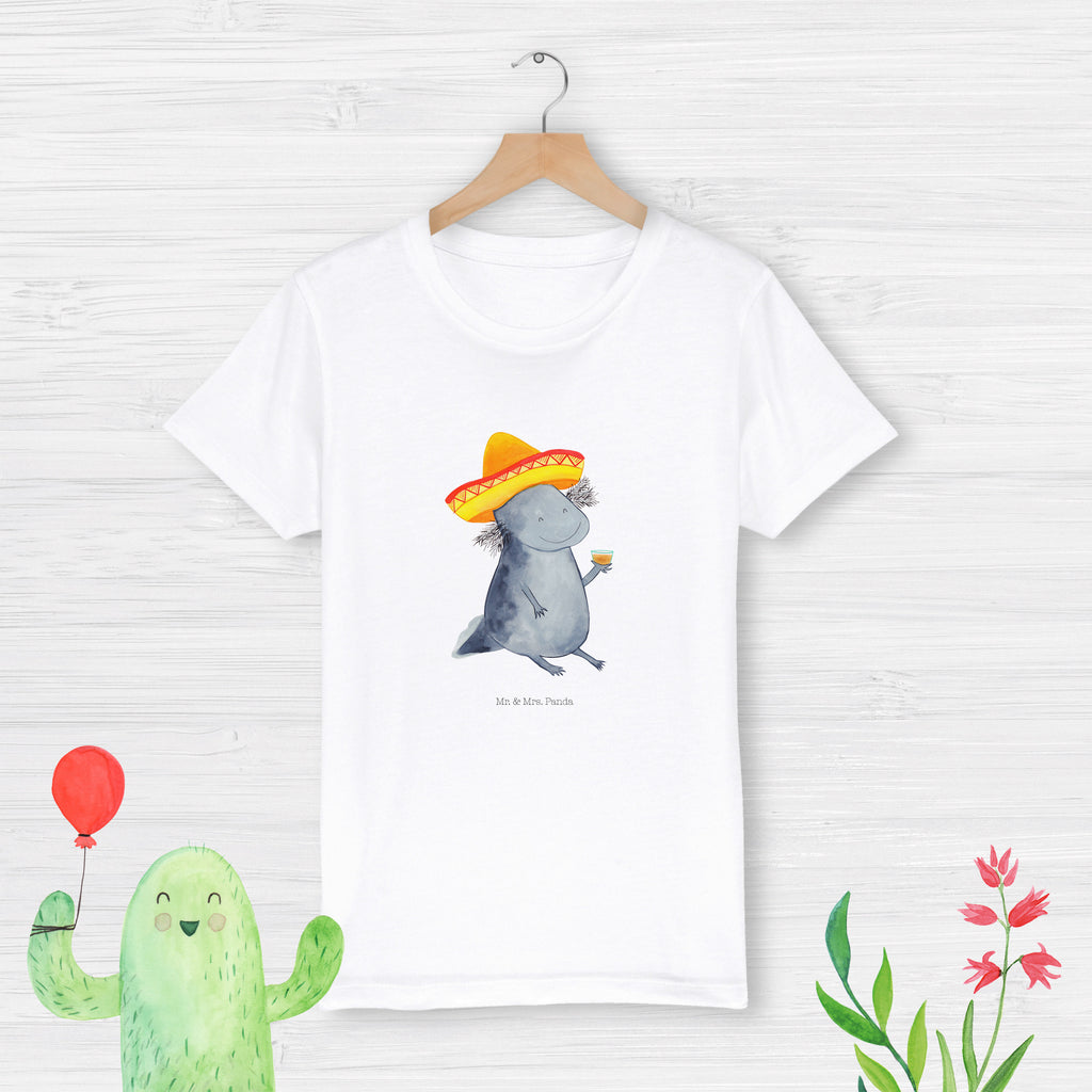 12-14 Jahre Kinder T-Shirt Axolotl Tequila Axolotl, Mexico, Mexiko, Sombrero, Zitrone, Tequila, Motivation, Spruch, Schwanzlurch, Lurch, Lurche, Axolot, Feuerdrache, Feuersalamander   Axolotl, Molch