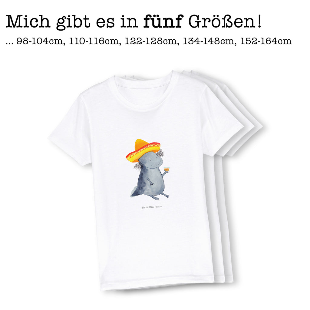 12-14 Jahre Kinder T-Shirt Axolotl Tequila Axolotl, Mexico, Mexiko, Sombrero, Zitrone, Tequila, Motivation, Spruch, Schwanzlurch, Lurch, Lurche, Axolot, Feuerdrache, Feuersalamander   Axolotl, Molch