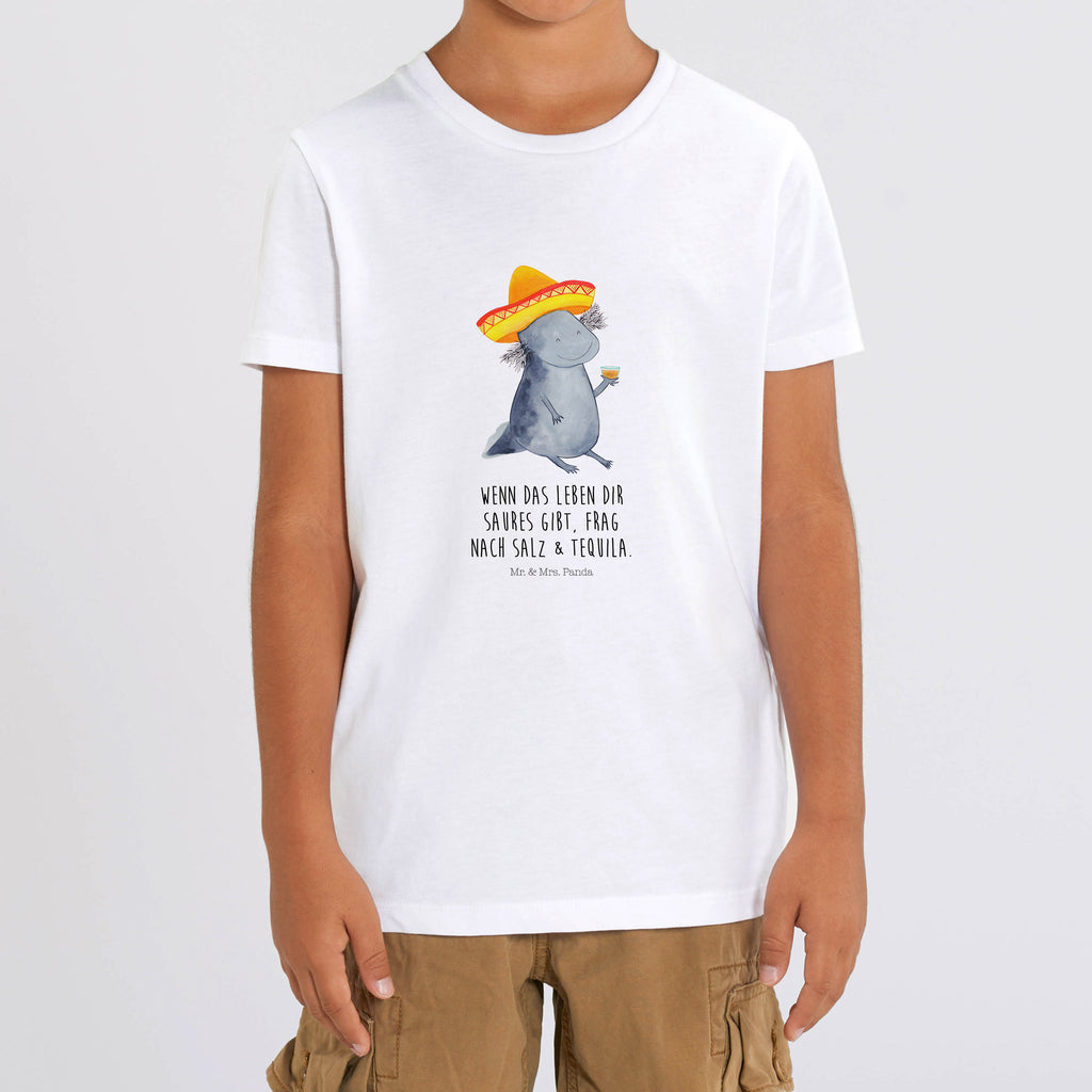 12-14 Jahre Kinder T-Shirt Axolotl Tequila Axolotl, Mexico, Mexiko, Sombrero, Zitrone, Tequila, Motivation, Spruch, Schwanzlurch, Lurch, Lurche, Axolot, Feuerdrache, Feuersalamander   Axolotl, Molch