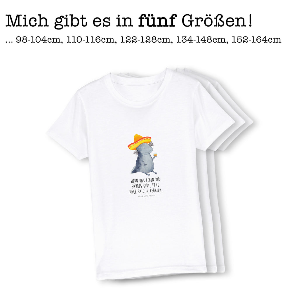 12-14 Jahre Kinder T-Shirt Axolotl Tequila Axolotl, Mexico, Mexiko, Sombrero, Zitrone, Tequila, Motivation, Spruch, Schwanzlurch, Lurch, Lurche, Axolot, Feuerdrache, Feuersalamander   Axolotl, Molch
