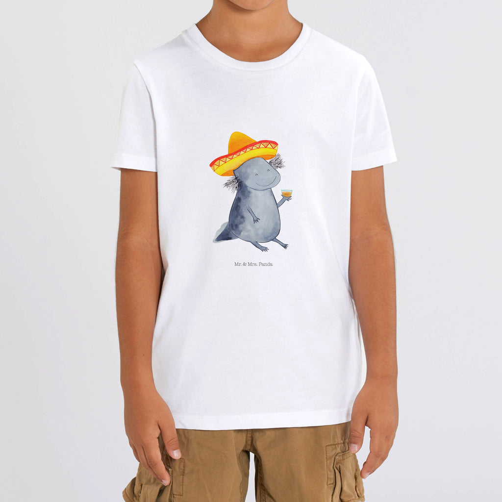 12-14 Jahre Kinder T-Shirt Axolotl Tequila Axolotl, Mexico, Mexiko, Sombrero, Zitrone, Tequila, Motivation, Spruch, Schwanzlurch, Lurch, Lurche, Axolot, Feuerdrache, Feuersalamander   Axolotl, Molch