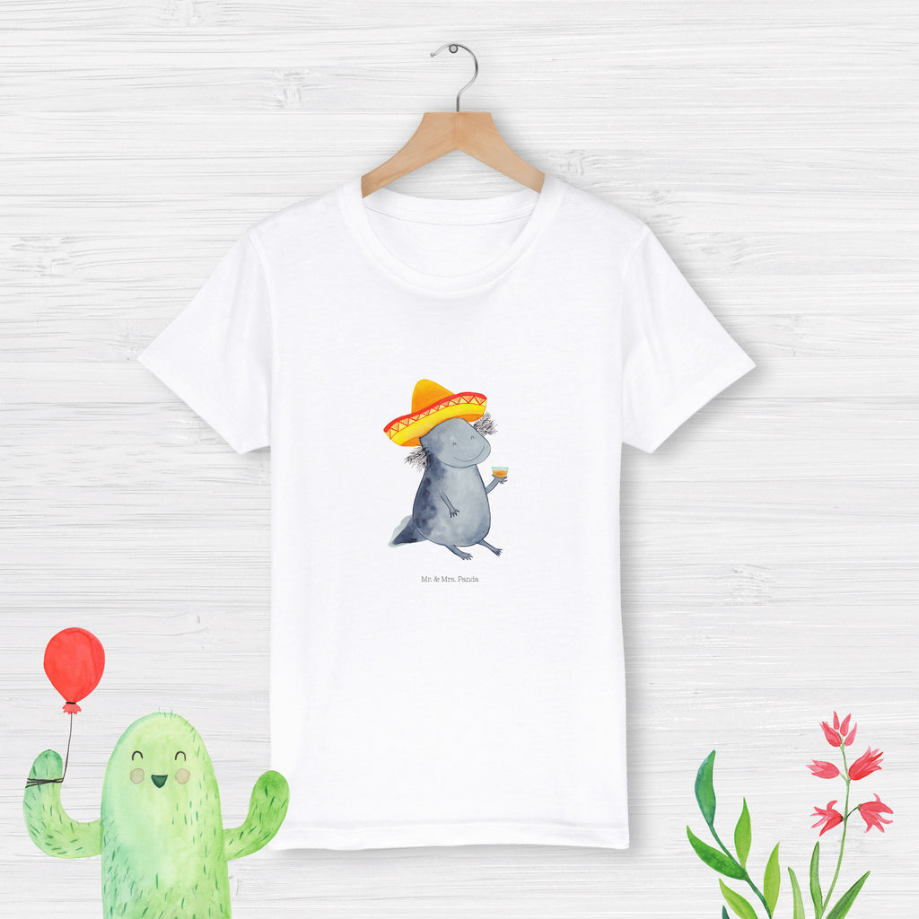12-14 Jahre Kinder T-Shirt Axolotl Tequila Axolotl, Mexico, Mexiko, Sombrero, Zitrone, Tequila, Motivation, Spruch, Schwanzlurch, Lurch, Lurche, Axolot, Feuerdrache, Feuersalamander   Axolotl, Molch