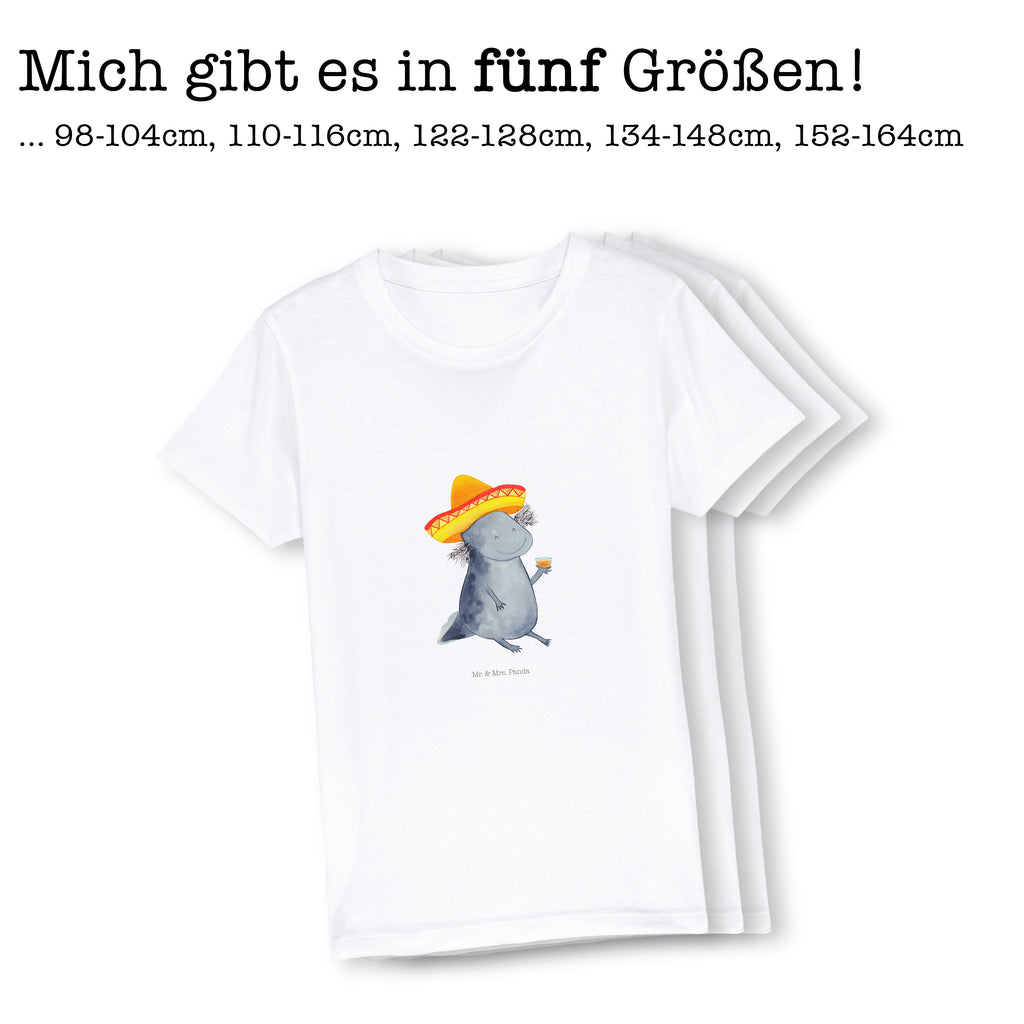 12-14 Jahre Kinder T-Shirt Axolotl Tequila Axolotl, Mexico, Mexiko, Sombrero, Zitrone, Tequila, Motivation, Spruch, Schwanzlurch, Lurch, Lurche, Axolot, Feuerdrache, Feuersalamander   Axolotl, Molch