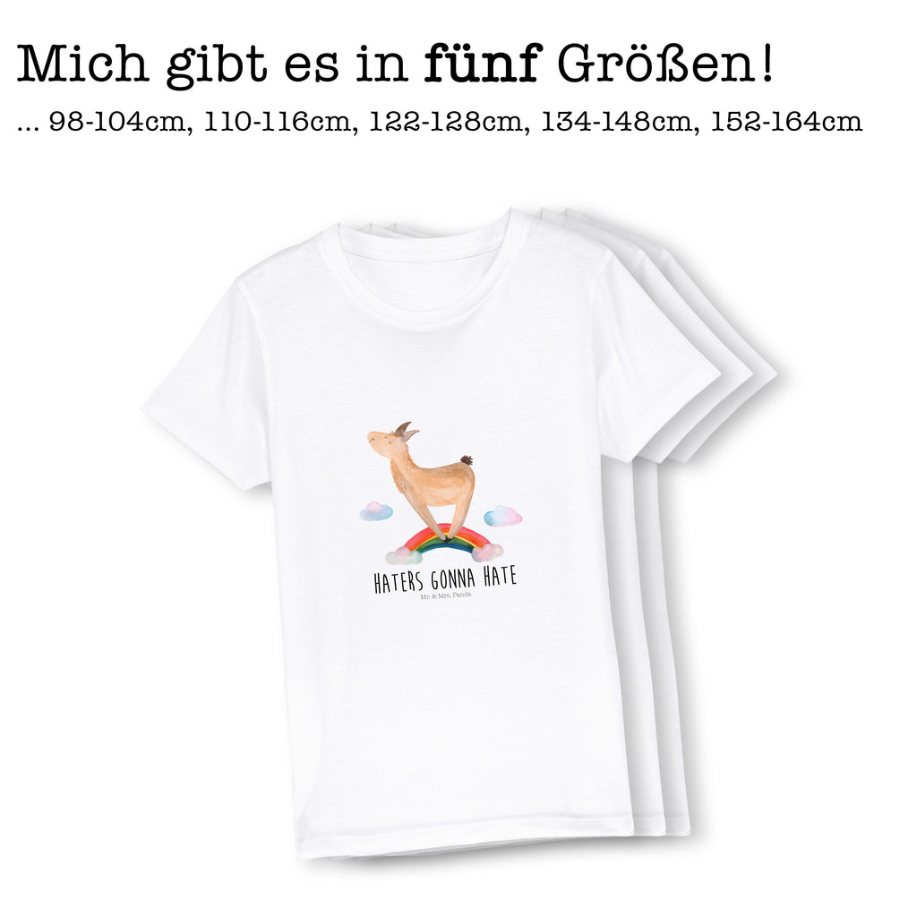 12-14 Jahre Kinder T-Shirt Lama Regenbogen Lama, Lamas, Regenbogen, Haters gonna hate, Haters, Selbstständig, Außenseiter, Schule, Abi, Hobby, Wolkenland, Freiheit	   Lama, Alpaka