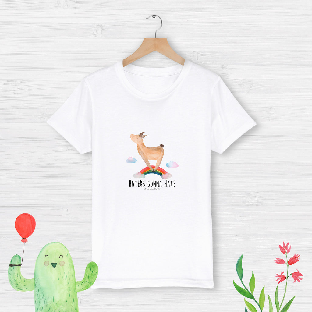 12-14 Jahre Kinder T-Shirt Lama Regenbogen Lama, Lamas, Regenbogen, Haters gonna hate, Haters, Selbstständig, Außenseiter, Schule, Abi, Hobby, Wolkenland, Freiheit	   Lama, Alpaka