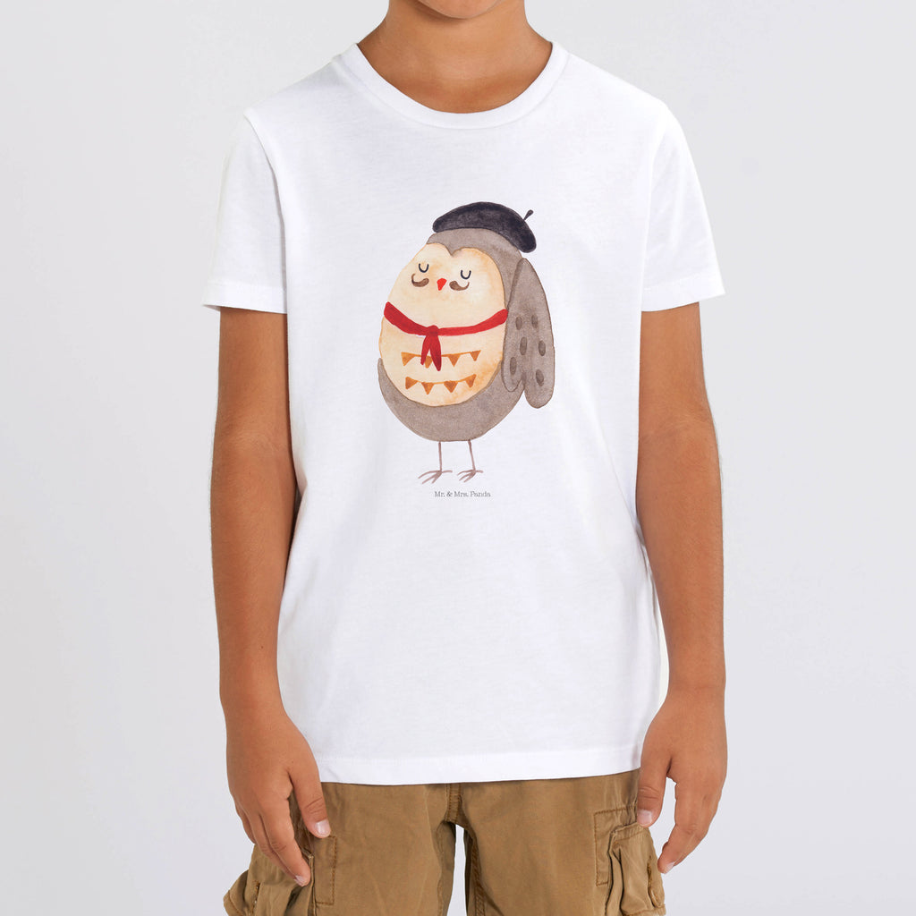 12-14 Jahre Kinder T-Shirt Eule Französisch Eule, Eulen, Eule Deko, Owl, hibou, La vie est belle, das Leben ist schön, Spruch schön, Spruch Französisch, Frankreich