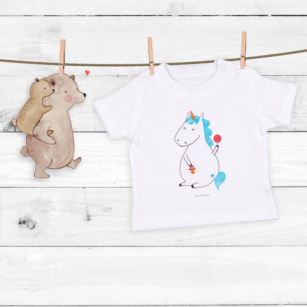 Baby T-Shirt Einhorn Baby Einhorn, Einhörner, Mutter, Unicorn, Geburt, Geburtstag, erstes Kind, Baby, Babyglück, Nachwuchs, Eltern, Party, Kind, Schnuller Mädchen,Jungen,Unisex,Motiv,Baby T-Shirt,Kurzarm  Einhorn, Einhörner, Einhorn Deko, Pegasus, Unicorn