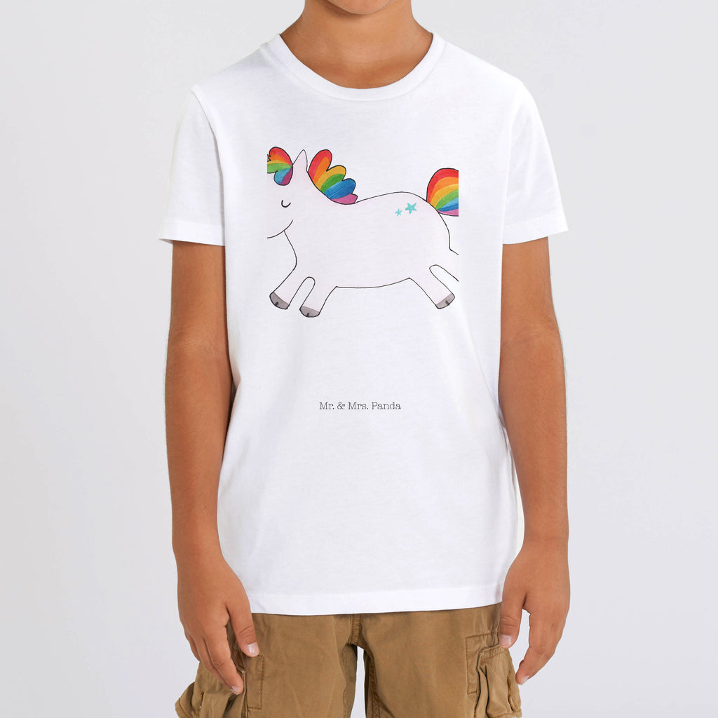 9-11 Jahre Kinder T-Shirt Einhorn Happy Einhorn, Einhörner, Einhorn Deko, Pegasus, Unicorn, glücklich, fröhlich, Spaß, Freude, Lebensfreude, witzig, spannend, Lächeln, Lachen