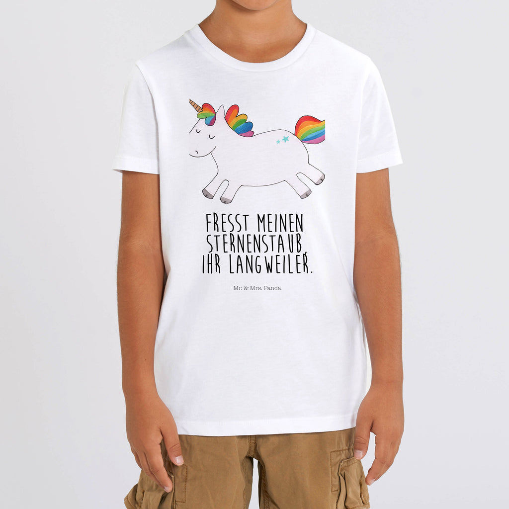 9-11 Jahre Kinder T-Shirt Einhorn Happy Einhorn, Einhörner, Einhorn Deko, Pegasus, Unicorn, glücklich, fröhlich, Spaß, Freude, Lebensfreude, witzig, spannend, Lächeln, Lachen
