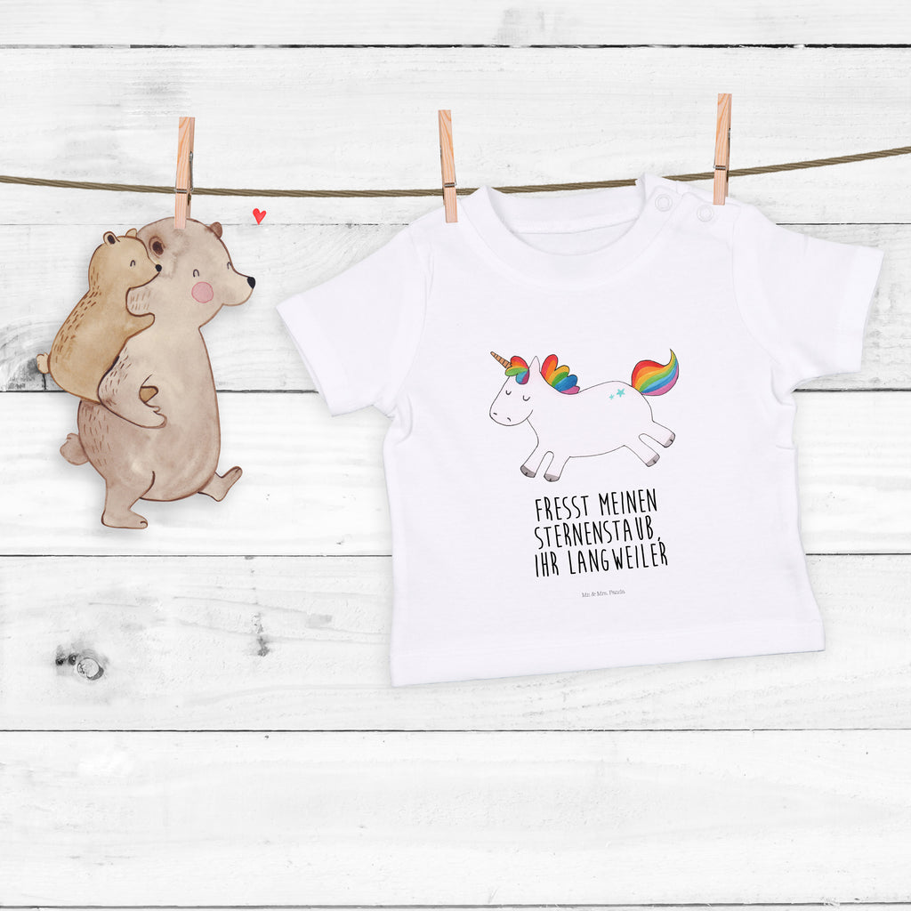 Baby T-Shirt Einhorn Happy Einhorn, Einhörner, Unicorn, glücklich, fröhlich, Spaß, Freude, Lebensfreude, witzig, spannend, Lächeln, Lachen Mädchen,Jungen,Unisex,Motiv,Baby T-Shirt,Kurzarm  Einhorn, Einhörner, Einhorn Deko, Pegasus, Unicorn