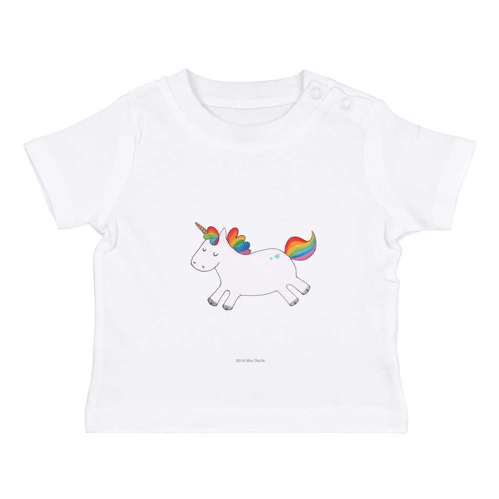 Baby T-Shirt Einhorn Happy Einhorn, Einhörner, Unicorn, glücklich, fröhlich, Spaß, Freude, Lebensfreude, witzig, spannend, Lächeln, Lachen Mädchen,Jungen,Unisex,Motiv,Baby T-Shirt,Kurzarm  Einhorn, Einhörner, Einhorn Deko, Pegasus, Unicorn