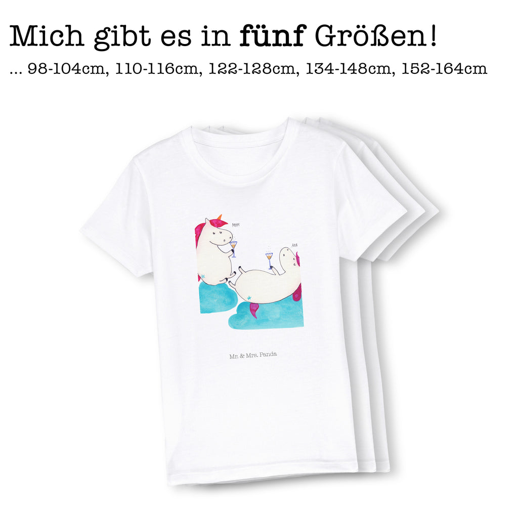 9-11 Jahre Kinder T-Shirt Einhörner Sekt Einhorn, Einhörner, Einhorn Deko, Pegasus, Unicorn, Freundinnen, Freundin, BFF, Sekt, Mädelsabend, Spaß, Party, Korken, Anstoßen, Beste