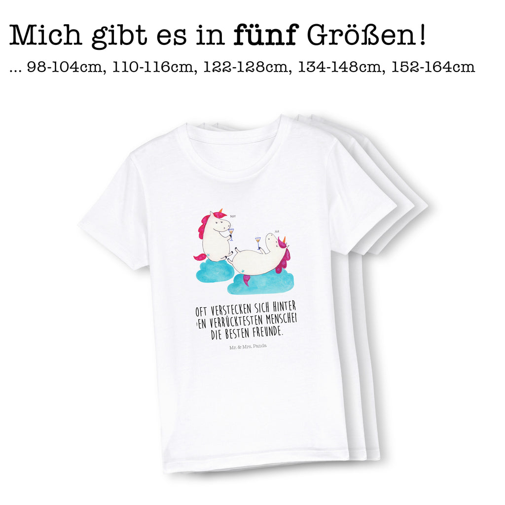 9-11 Jahre Kinder T-Shirt Einhörner Sekt Einhorn, Einhörner, Einhorn Deko, Pegasus, Unicorn, Freundinnen, Freundin, BFF, Sekt, Mädelsabend, Spaß, Party, Korken, Anstoßen, Beste