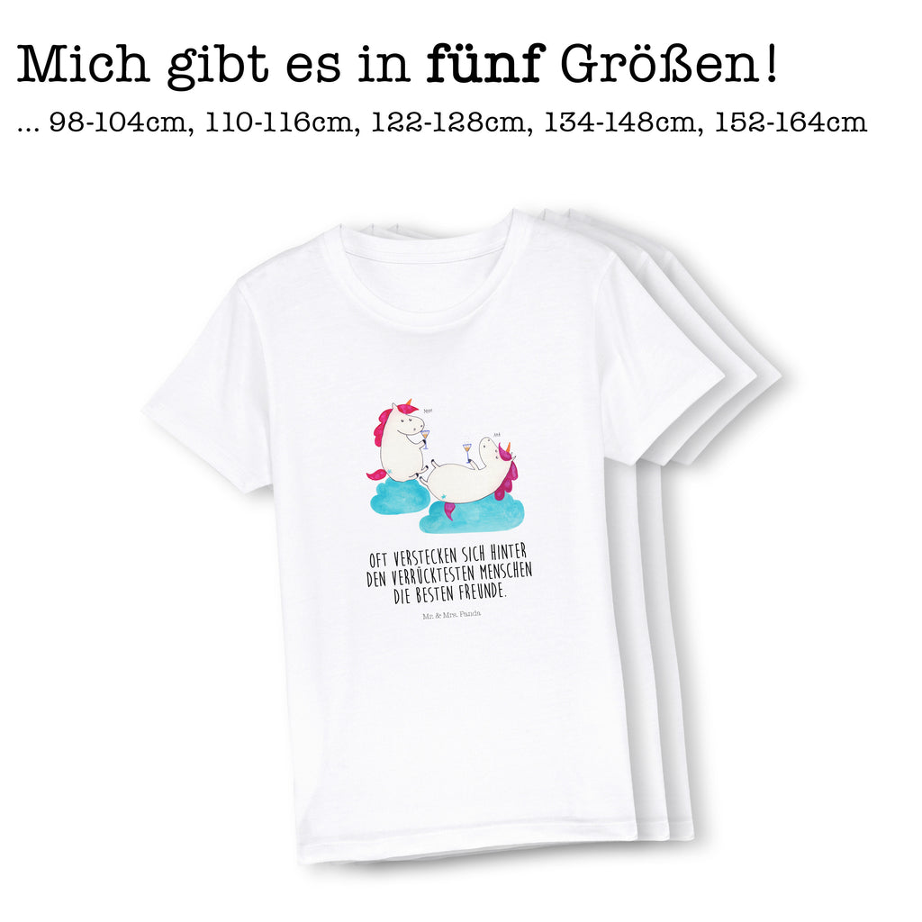 9-11 Jahre Kinder T-Shirt Einhörner Sekt Einhorn, Einhörner, Einhorn Deko, Pegasus, Unicorn, Freundinnen, Freundin, BFF, Sekt, Mädelsabend, Spaß, Party, Korken, Anstoßen, Beste