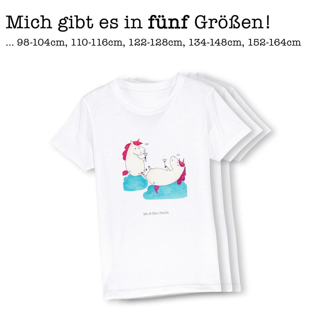 9-11 Jahre Kinder T-Shirt Einhörner Sekt Einhorn, Einhörner, Einhorn Deko, Pegasus, Unicorn, Freundinnen, Freundin, BFF, Sekt, Mädelsabend, Spaß, Party, Korken, Anstoßen, Beste