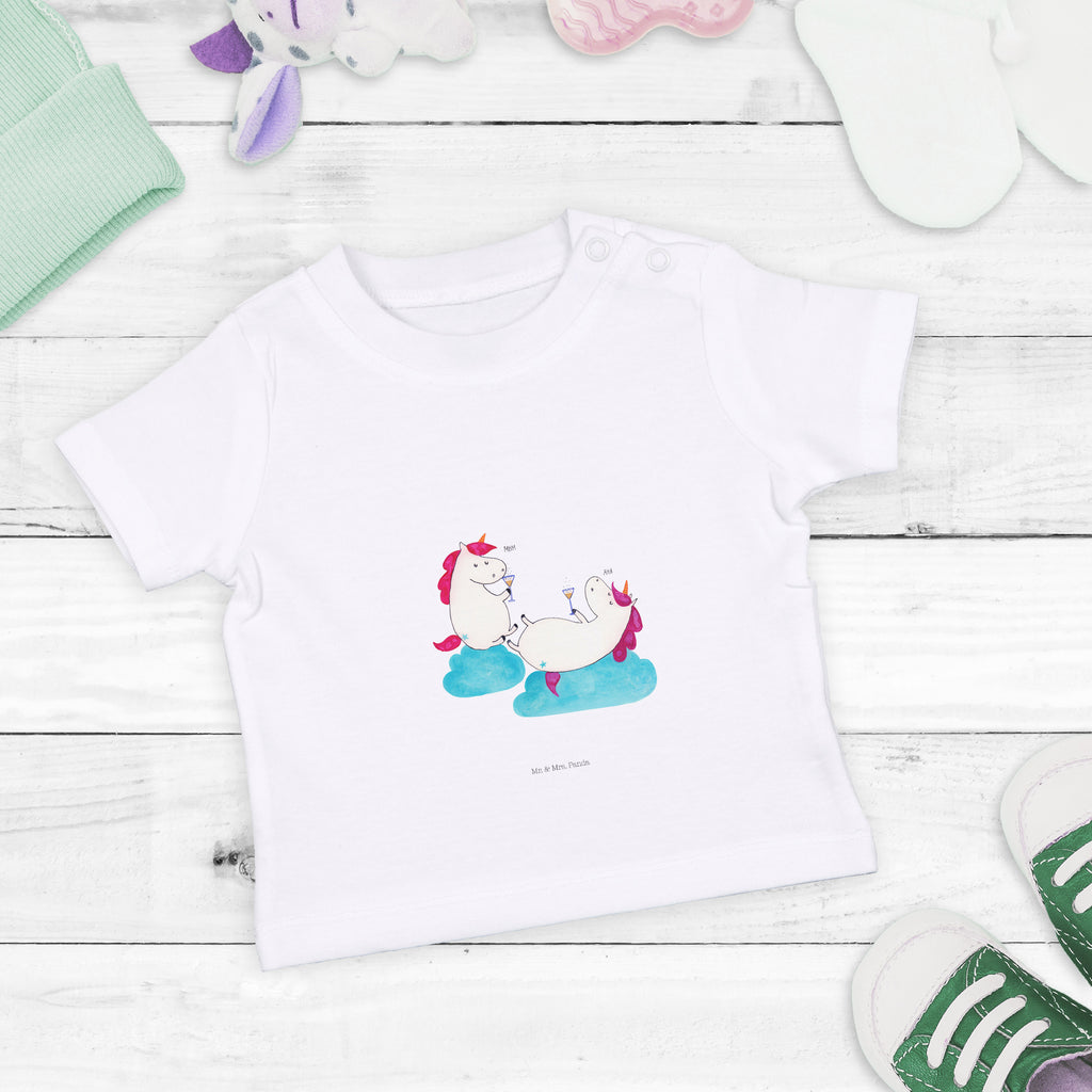 Baby T-Shirt Einhörner Sekt Einhorn, Einhörner, Unicorn, Freundinnen, Freundin, BFF, Sekt, Mädelsabend, Spaß, Party, Korken, Anstoßen, Beste Mädchen,Jungen,Unisex,Motiv,Baby T-Shirt,Kurzarm  Einhorn, Einhörner, Einhorn Deko, Pegasus, Unicorn